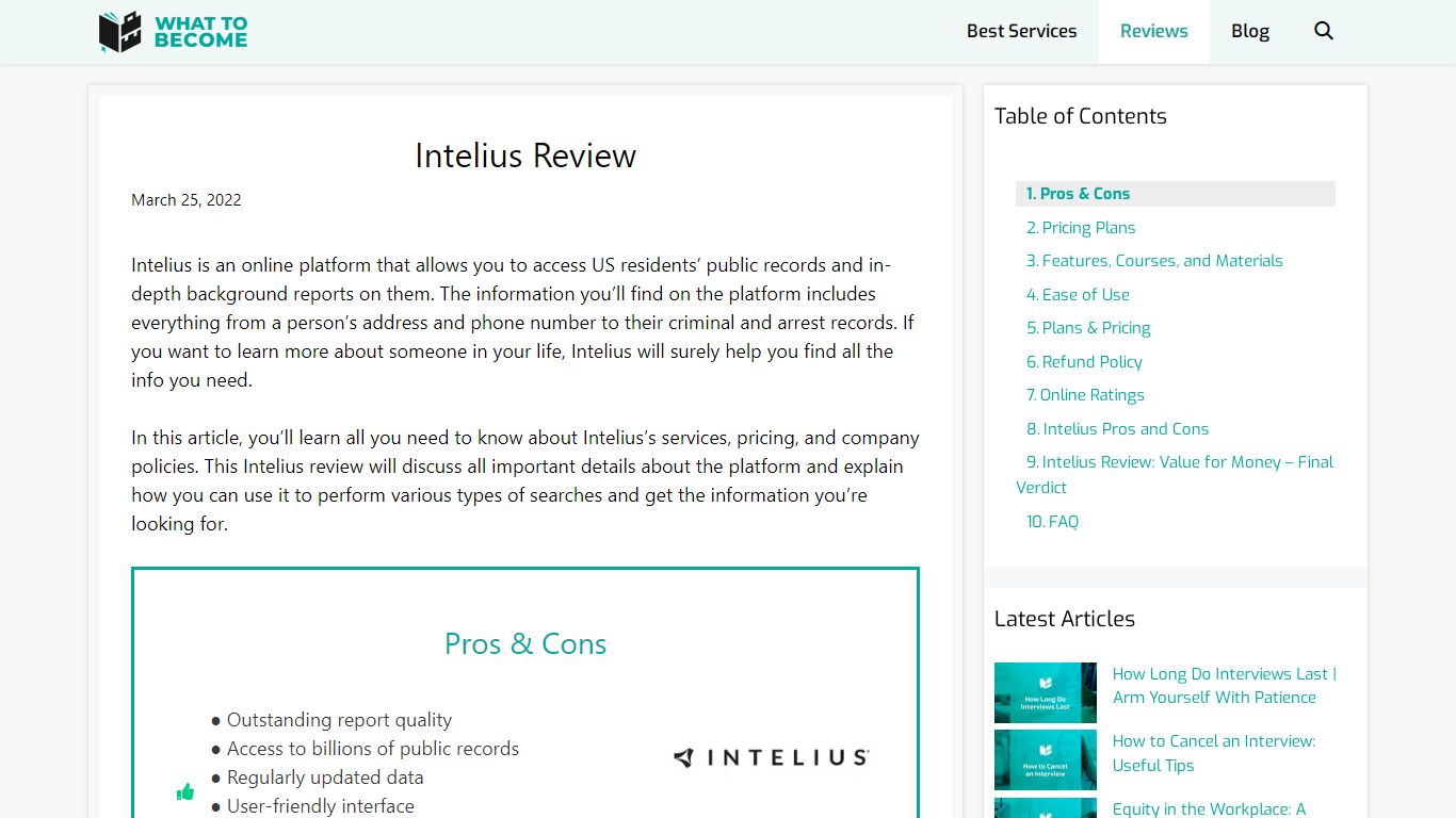 Intelius Review - What To Become